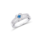 Solitaire Love Bleu