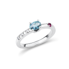 Bague Trop Smart topaze bleue