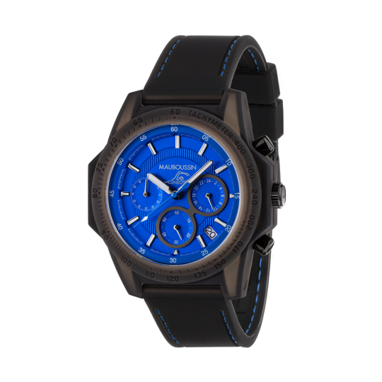 Montre THE SWIMMER silicone bleue