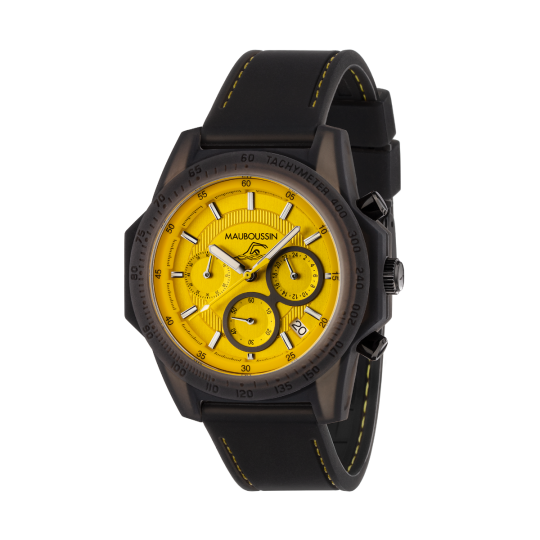 Montre THE SWIMMER silicone jaune