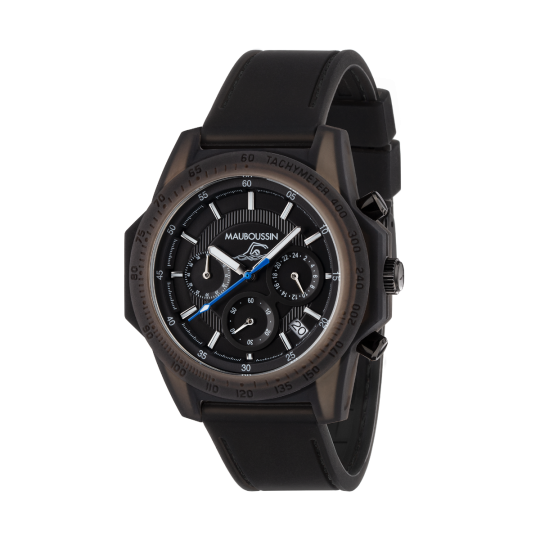Montre THE SWIMMER silicone noire