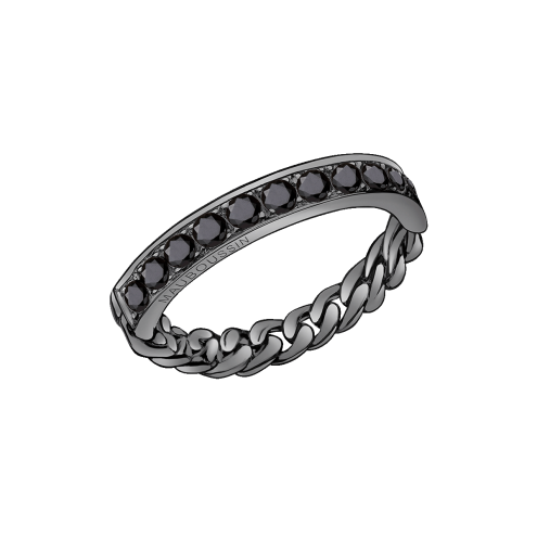 Bague Mi-Chaîne Mi-Diamant