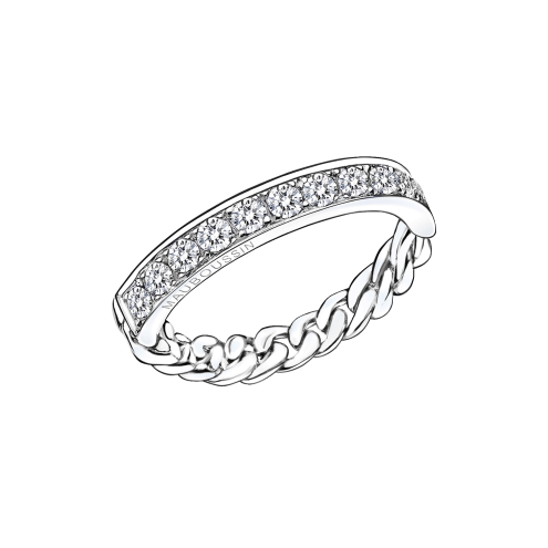 Bague Mi-Chaîne Mi-Diamant