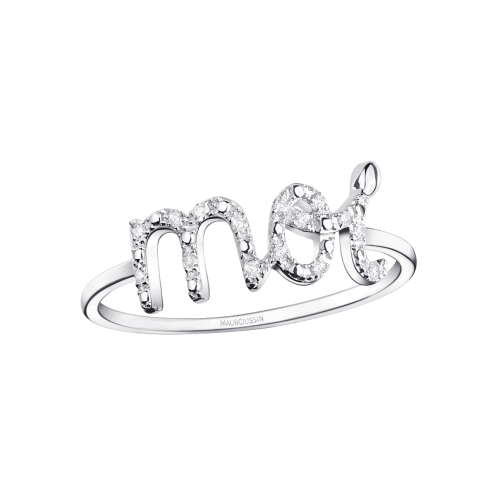 Moi Ring, White gold and diamonds 