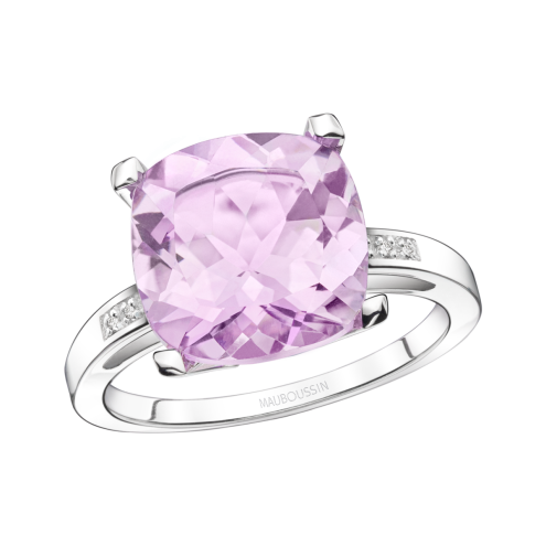 Bague Petit Visage d'Amour, rose de France