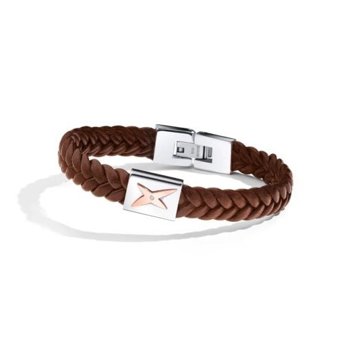 Bracelet Mec j'te Kiff, marron - Taille 15