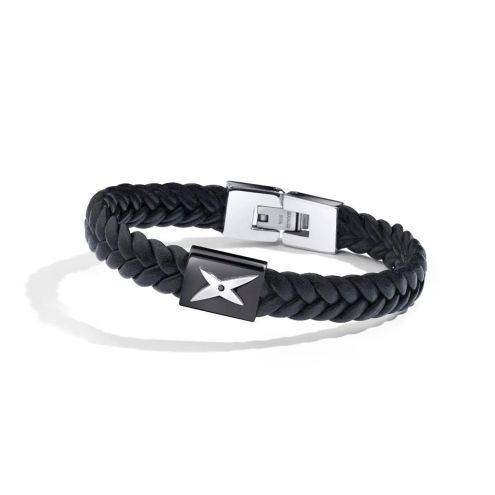 Bracelet Mec j'te Kiff, noir - Taille 15