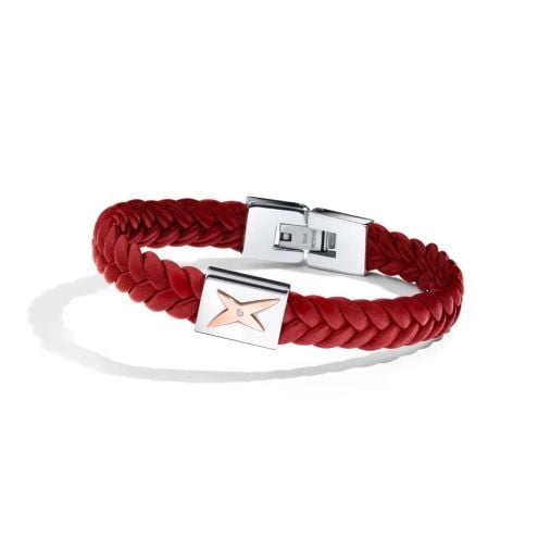 Bracelet Mec j'te Kiff, rouge - Taille 15