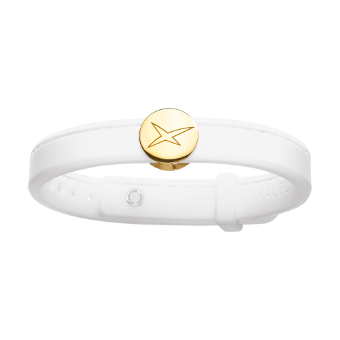 Leonard and Suzan of the Valley white bracelet, yellow gold, women 