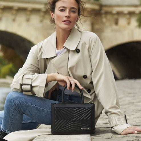 Sac cabas Une Princesse dans la Ville noir, PM