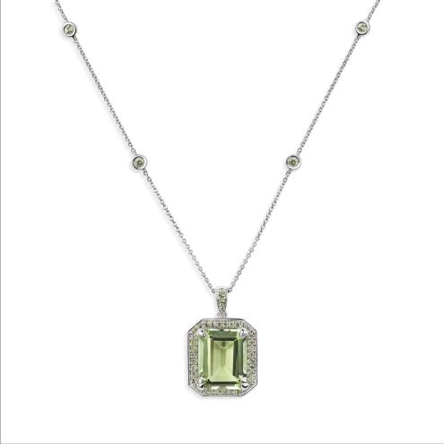 Pendentif Como 1953 améthyste verte