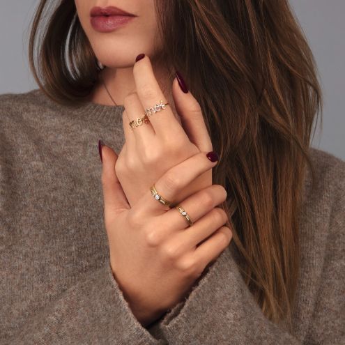 Bague Moi, or jaune et diamants