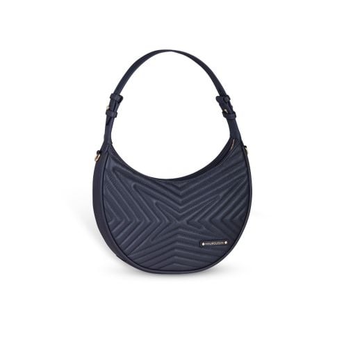 Sac demi-lune Une Princesse dans la Ville, bleu marine