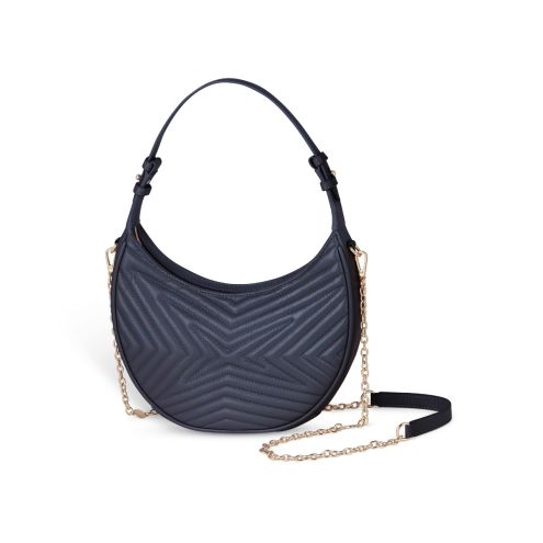 Sac demi-lune Une Princesse dans la Ville, bleu marine