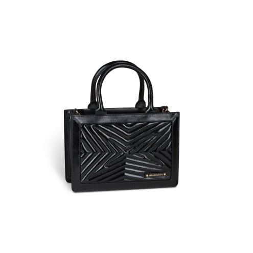 Sac cabas PM Une Princesse dans la Ville, noir vernis
