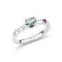 Bague Trop Smart améthyste verte