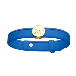 Bracelet Leonard and Suzan of the Valley bleu cobalt, or jaune, femme