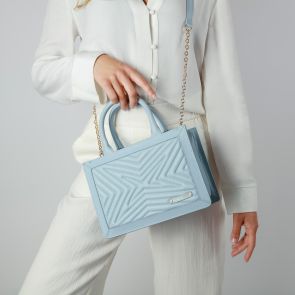 Sac cabas PM Une Femme dans la Ville, ice blue