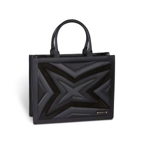 Sac cabas GM Une Princesse dans la Ville, patchwork noir