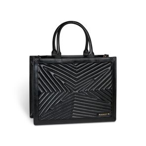 Sac cabas GM Une Princesse dans la Ville, noir vernis