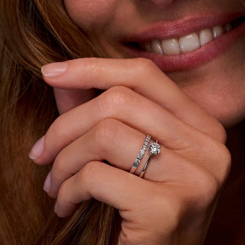 Évidence-Paradis Half Eternity Wedding Band
