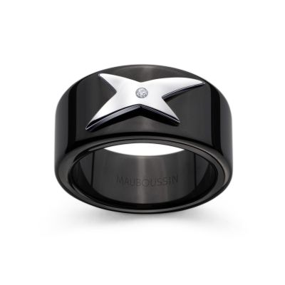 Bague mauboussin noire avec etoile deals