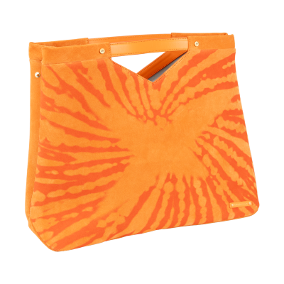 Mauboussin Sac M tro Vavin GM toile tie dye orange