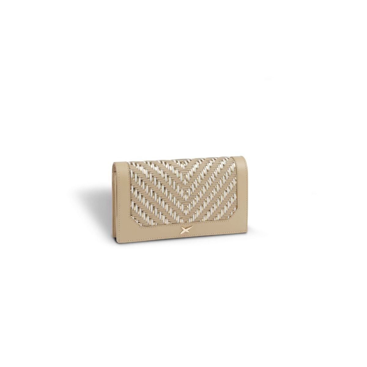 Pochette beige doré cheap