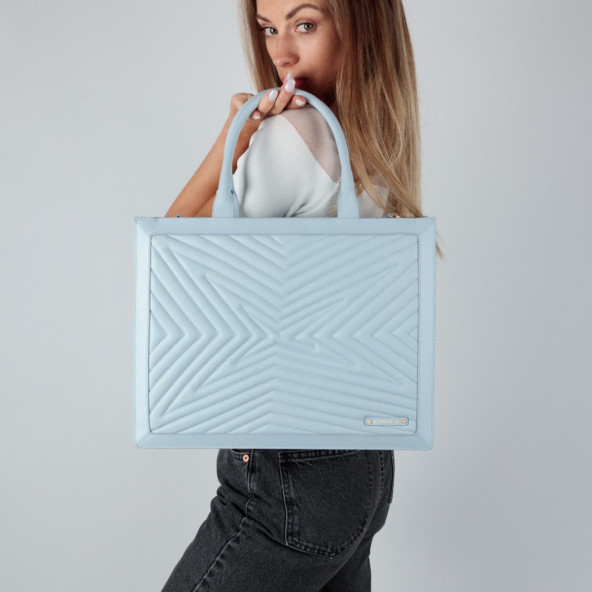 Mauboussin Sac cabas Une Femme dans la Ville Ice Blue GM
