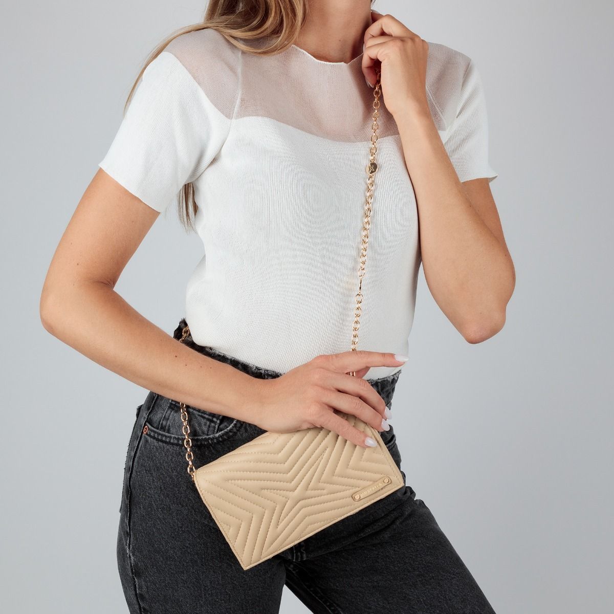 Pochette beige femme shop