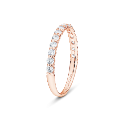 Évidence-Paradis Half Eternity Wedding Band 
