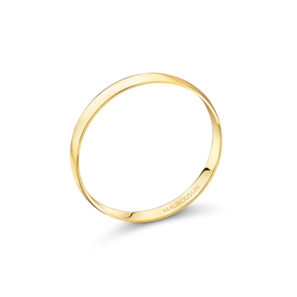 Évidence-Paradis all-gold wedding band 2,5 mm