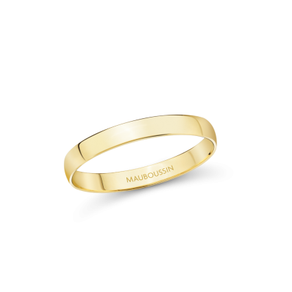 Évidence-Paradis all-gold wedding band 2,5 mm