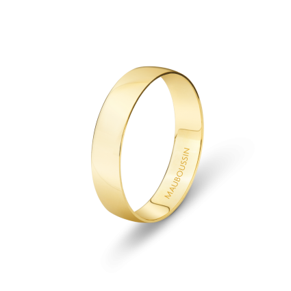 Évidence-Paradis All-Gold Wedding Band 4mm