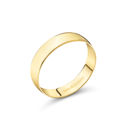 Évidence-Paradis All-Gold Wedding Band 4mm