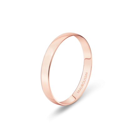 Évidence-Paradis all-gold wedding band 2,5 mm