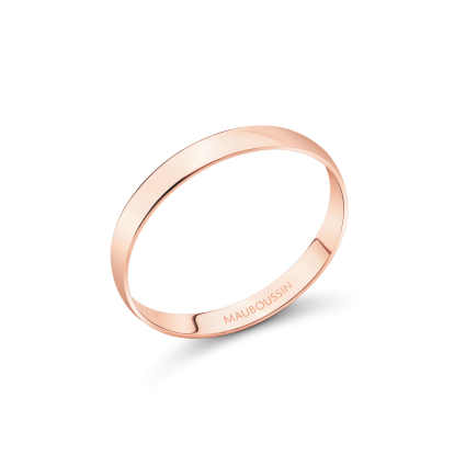 Évidence-Paradis all-gold wedding band 2,5 mm
