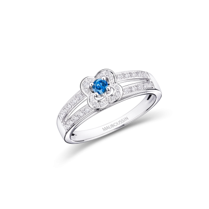 Solitaire ring Love Bleu