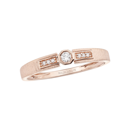 Bague Petit Serment, or rose