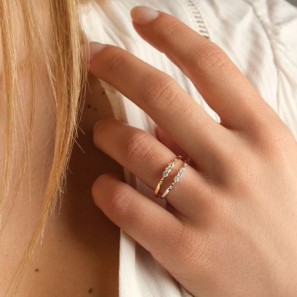 Trois Grains d'Amour ring