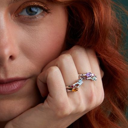 Trop Smart Green Amethyst Ring