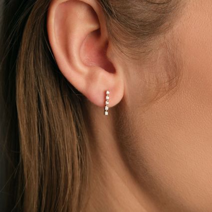 Boucles d'oreilles Trois grains d'amour