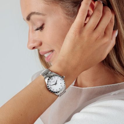 Montre Il est Grand Temps blanche