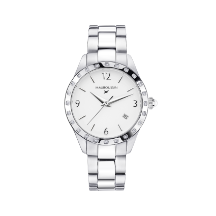 Montre Il est Grand Temps blanche