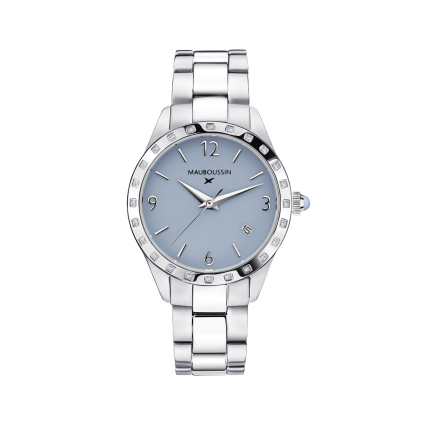 Montre Il est Grand Temps bleue