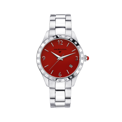 Montre Il est Grand Temps rouge