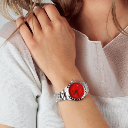 Montre Il est Grand Temps rouge