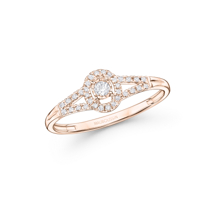 Vie, Liberté & Amour solitaire ring