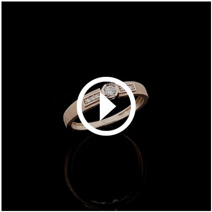 Bague Petit Serment, or rose