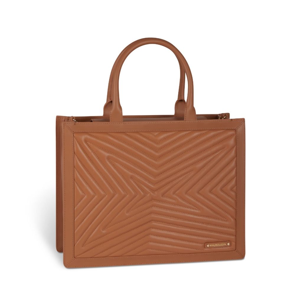 Sac cabas GM Une Princesse dans la Ville, camel